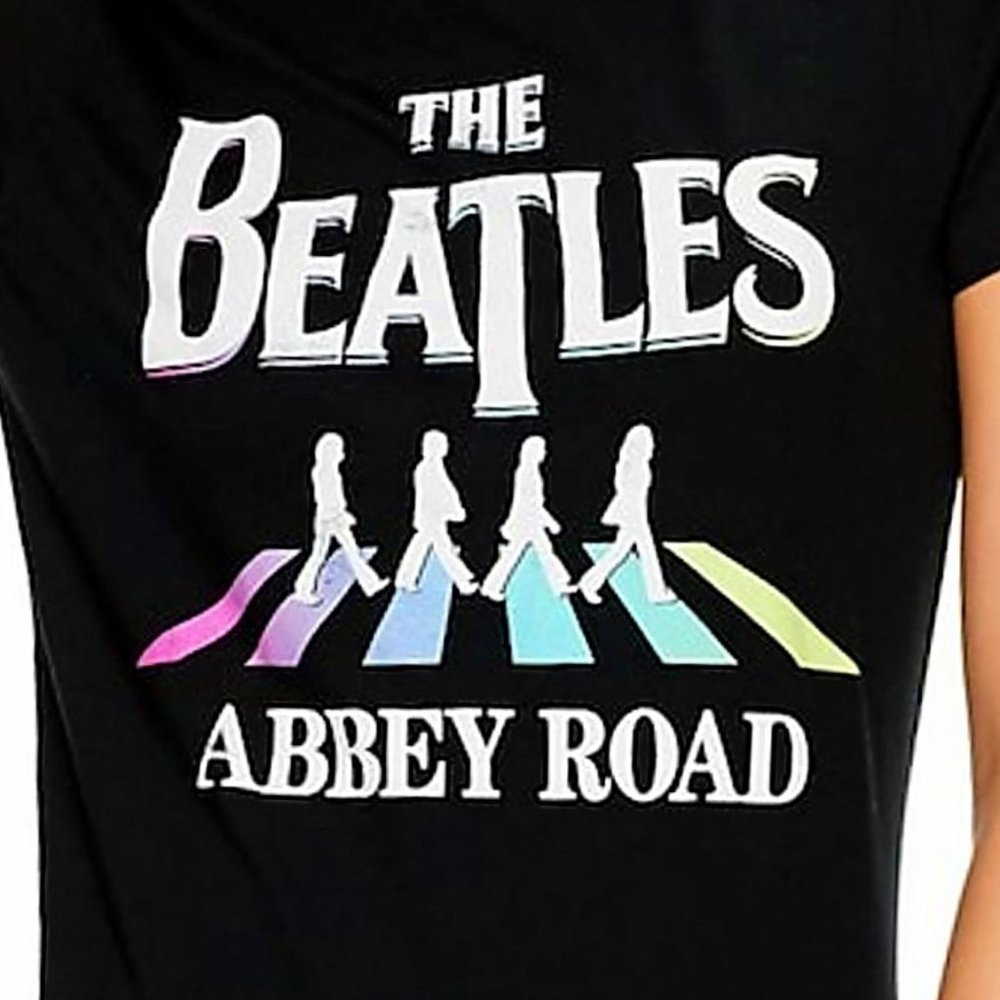 Beatles Abbey Road Logo rock Official T-Shirt L NWT - Picture 2 of 3